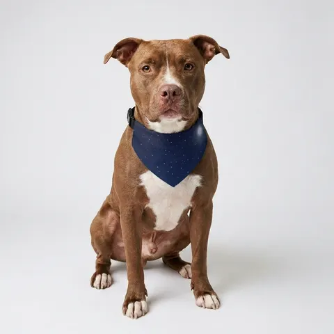 Holiday Starry Winter Night Pet Bandana Collar