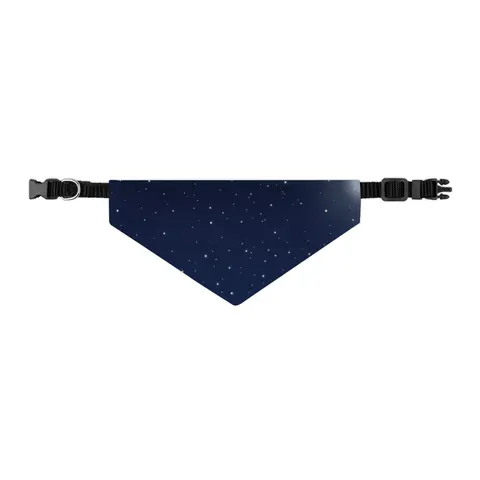 Holiday Starry Winter Night Pet Bandana Collar — other view