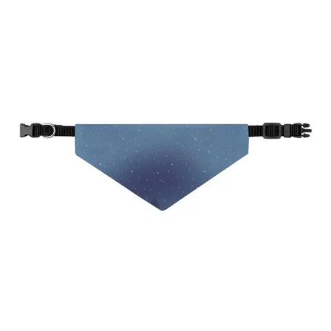 Winter Pine Tree Silhouettes Pet Bandana Collar — other view