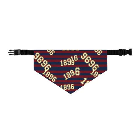 SC State 1896 Garnet & Blue Pet Bandana Collar — other view