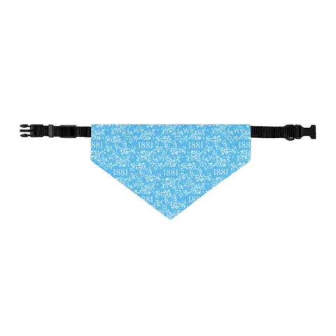 Spelman 1881 Sky Blue Elegance Pet Bandana Collar — other view