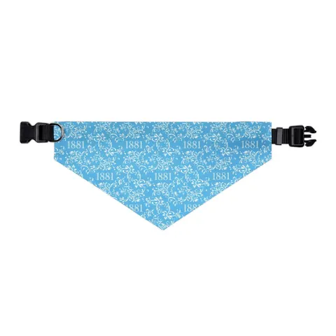 Spelman 1881 Sky Blue Elegance Pet Bandana Collar — other view