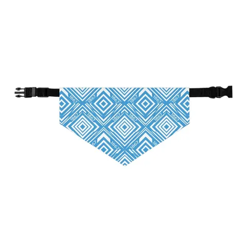 Saint Augustine's 1867 Blue & White Pet Bandana Collar — other view