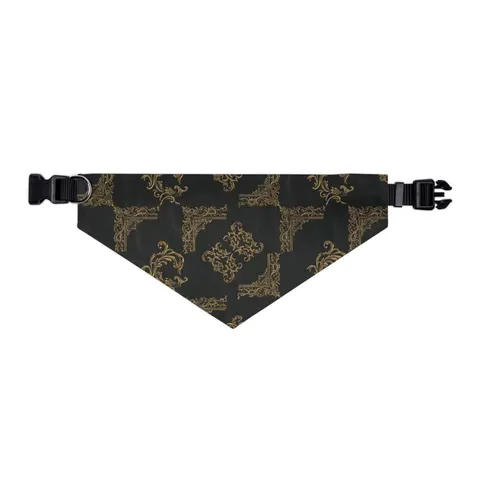Trap Renaissance Gold Frame Pet Bandana Collar — other view