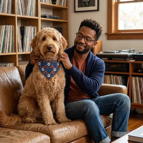 Virginia State 1882 Orange & Blue Pet Bandana Collar