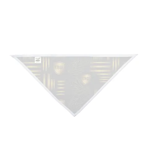 Alabama State 1867 Black & Gold Pet Bandana — other view