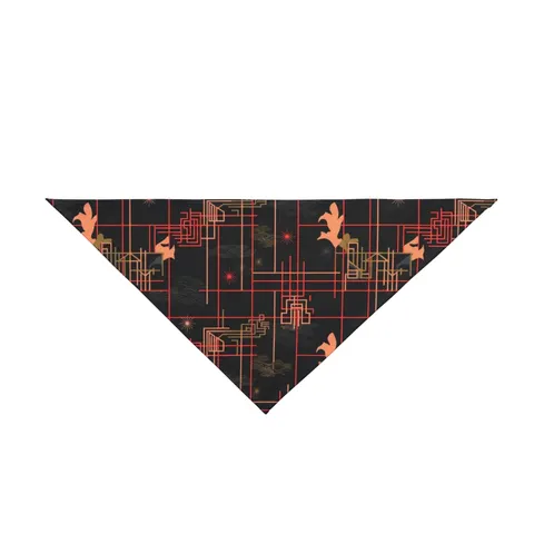 Atlanta Zone 6 Neon Pet Bandana — front view