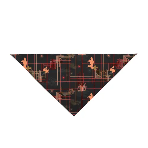 Atlanta Zone 6 Neon Pet Bandana — front view