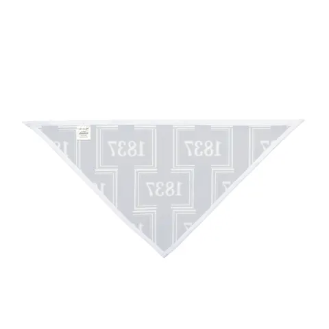 Cheyney 1837 Blue & White Pet Bandana — other view