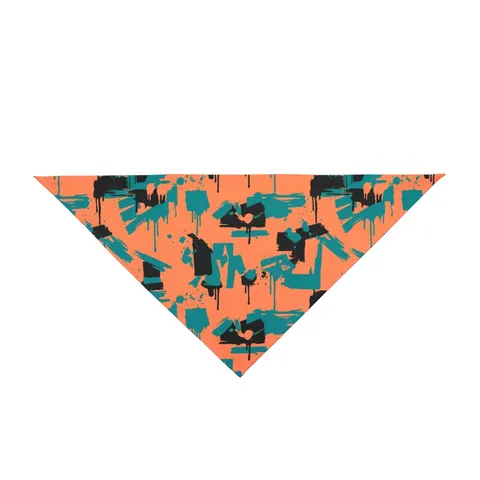 Atlanta Old Fourth Ward Murals Pet Bandana — front view