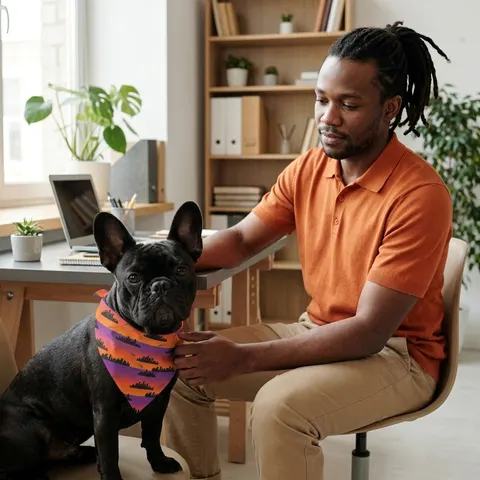 Atlanta Skyline Sunset Silhouette Pet Bandana