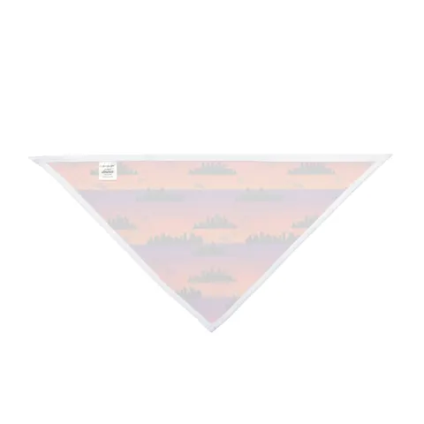 Atlanta Skyline Sunset Silhouette Pet Bandana — other view