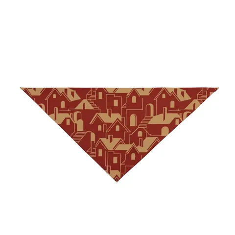 Brooklyn Bed-Stuy Blocks Pet Bandana — front view