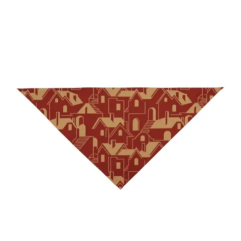 Brooklyn Bed-Stuy Blocks Pet Bandana — front view