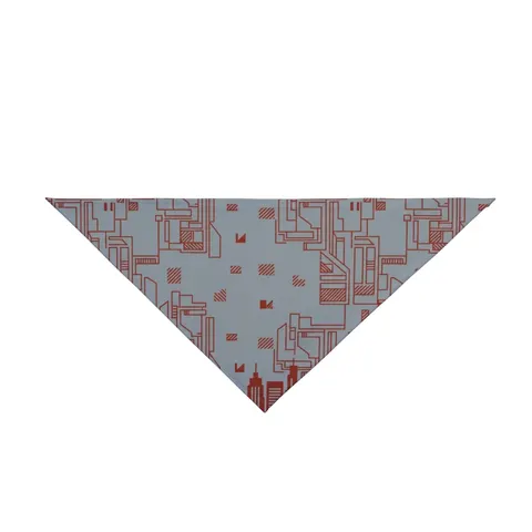 Chicago South Side Blocks Pet Bandana — front view