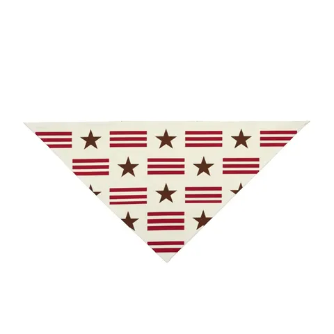 DC Chocolate City Flag Stars Pet Bandana — front view