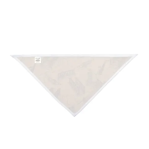 Harlem Brownstone Jazz Lines Pet Bandana — other view
