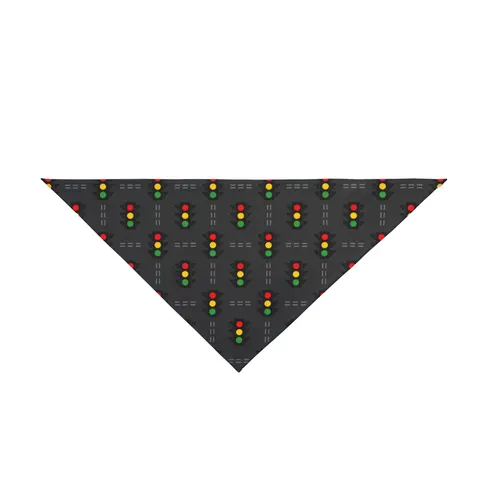 Houston Fifth Ward Signals Pet Bandana — front view