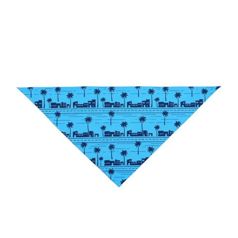 Crenshaw Blue Boulevard Pet Bandana — front view