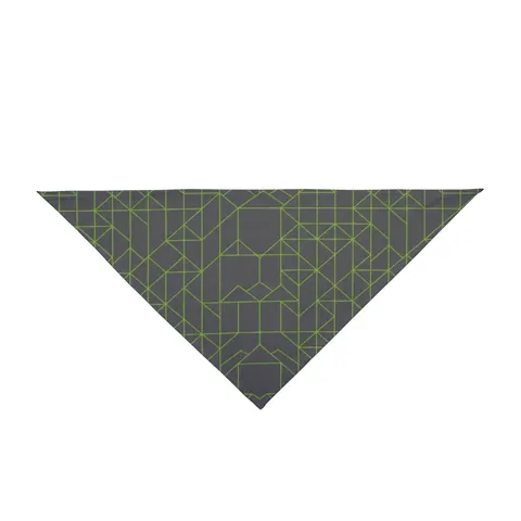 Oakland The Town Grid Pet Bandana — front view