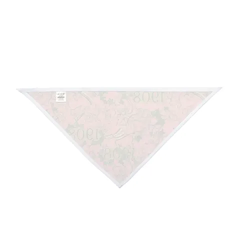 AKA 1908 Pink & Green Ivy Pattern Pet Bandana — other view