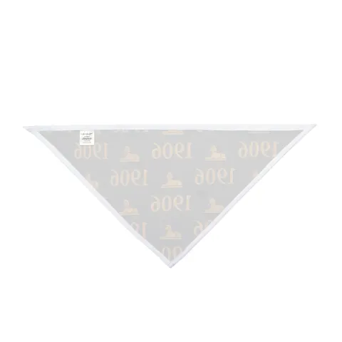 Alpha 1906 Black & Old Gold Pet Bandana — other view
