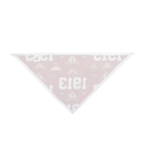 Delta 1913 Crimson Stamp Pet Bandana — other view