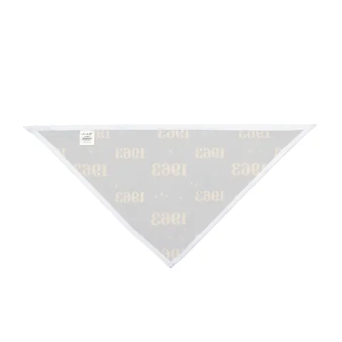 Iota 1963 Charcoal Brown & Gilded Gold Pet Bandana — other view
