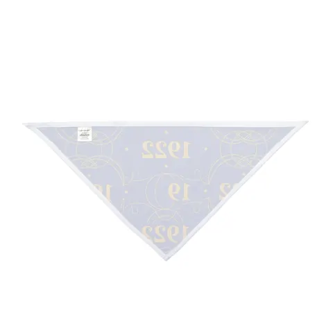 SGRho 1922 Royal Blue & Gold Pet Bandana — other view