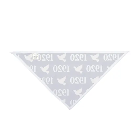 Zeta 1920 Royal Blue & White Pet Bandana — other view