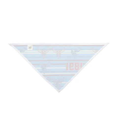 Delaware State 1891 Red & Blue Pet Bandana — other view
