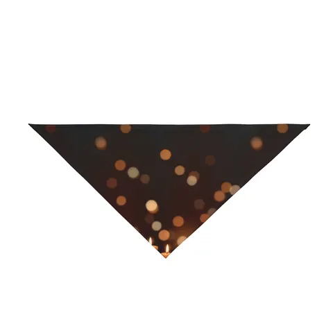 Faith Flag Candlelight Meditation Pet Bandana — front view