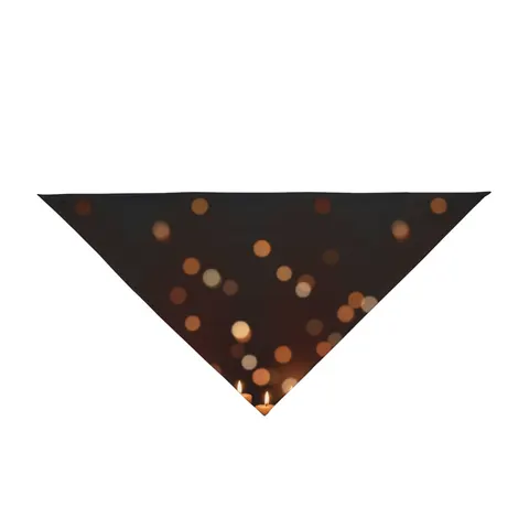 Faith Flag Candlelight Meditation Pet Bandana — front view