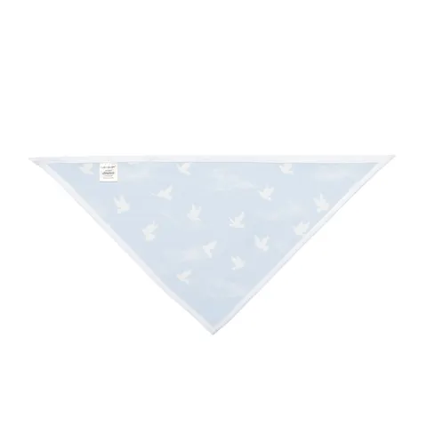 Faith Flag Dove on Sky Blue Pet Bandana — other view