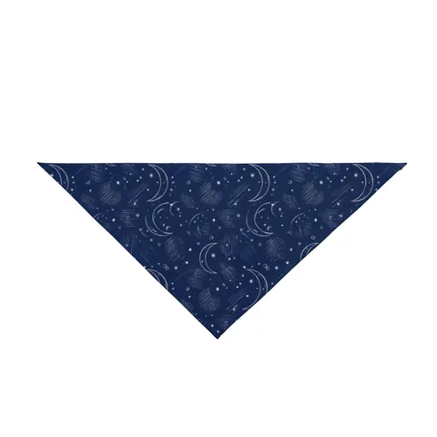 Faith Flag Crescent Moon Night Sky Pet Bandana — front view