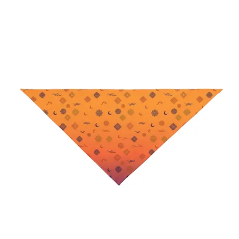 Faith Flag Mosque Sunset Silhouette Pet Bandana — front view