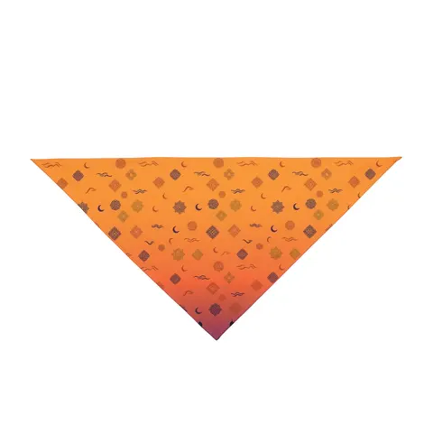 Faith Flag Mosque Sunset Silhouette Pet Bandana — front view