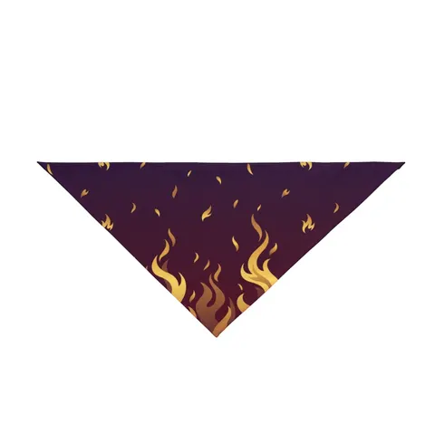 Faith Flag Pentecostal Fire Pet Bandana — front view