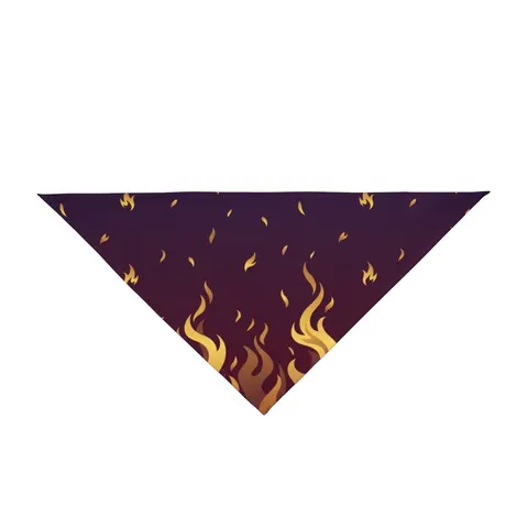 Faith Flag Pentecostal Fire Pet Bandana — front view