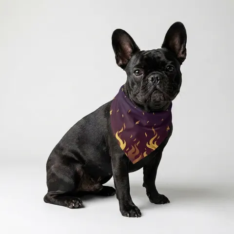 Faith Flag Pentecostal Fire Pet Bandana