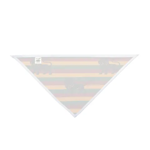 Rasta Flag Red Gold Green with Black Lion Pet Bandana — other view