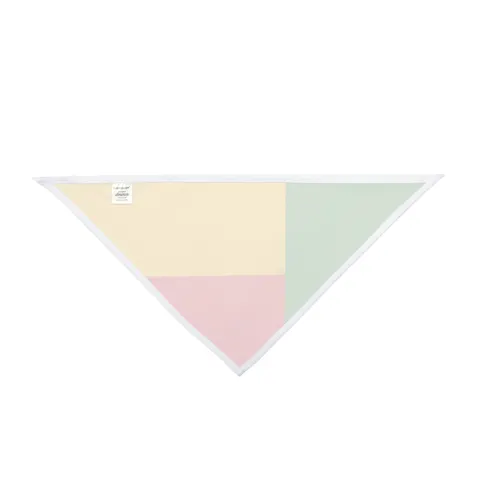 Benin Green Yellow Red Block Pet Bandana — other view