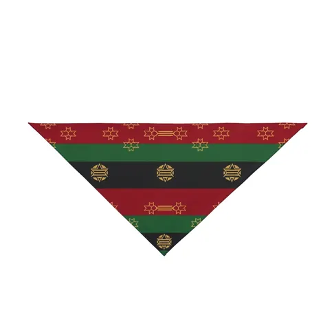 Black American Heritage Black American Heritage Flag Pet Bandana — front view