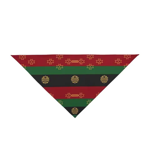 Black American Heritage Black American Heritage Flag Pet Bandana — front view