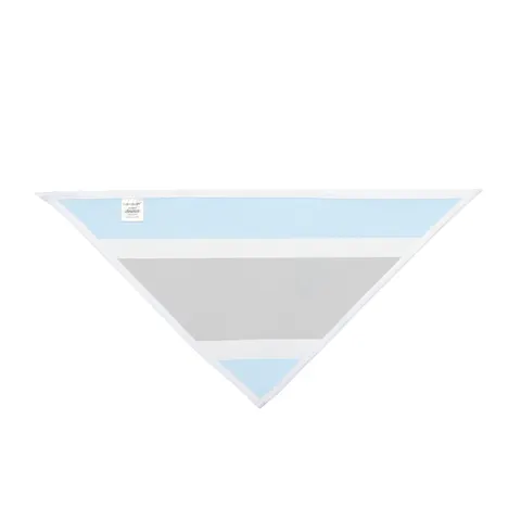 Botswana Blue & Black Stripe Pet Bandana — other view