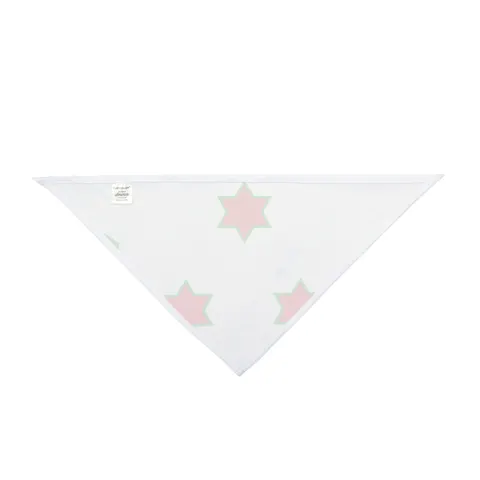 Burundi White Saltire Pet Bandana — other view
