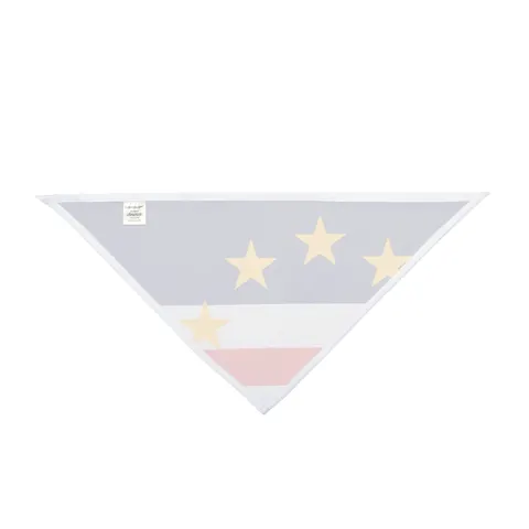 Cabo Verde Blue Stripe & Stars Pet Bandana — other view