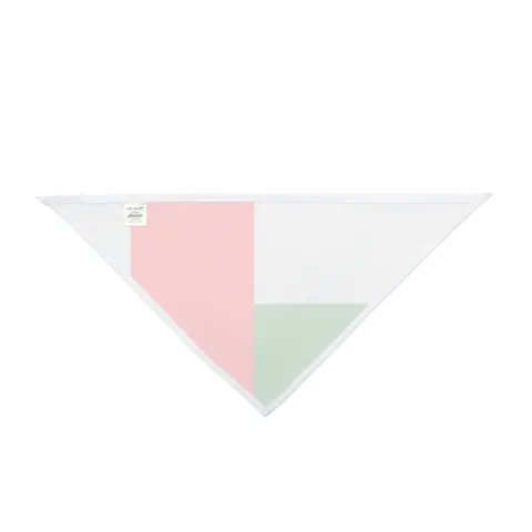 Central African Republic Stripes & Red Cross Pet Bandana — other view
