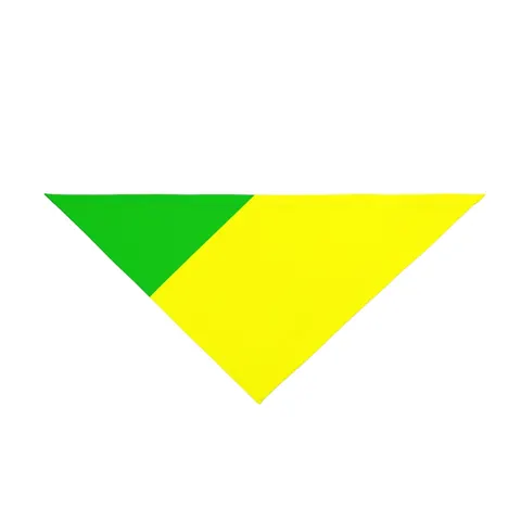 Republic of the Congo Diagonal Tricolor Pet Bandana — front view
