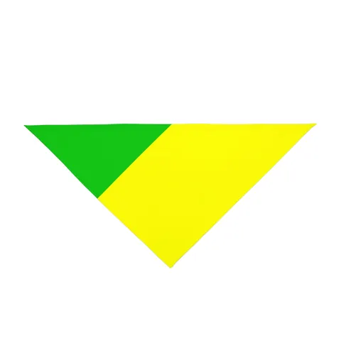 Republic of the Congo Diagonal Tricolor Pet Bandana — front view